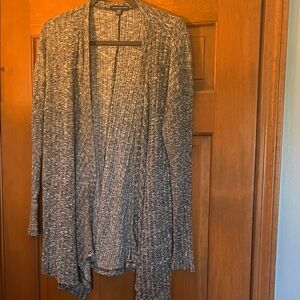 American Eagle Women's Gray Open-Front Sweater- Size M